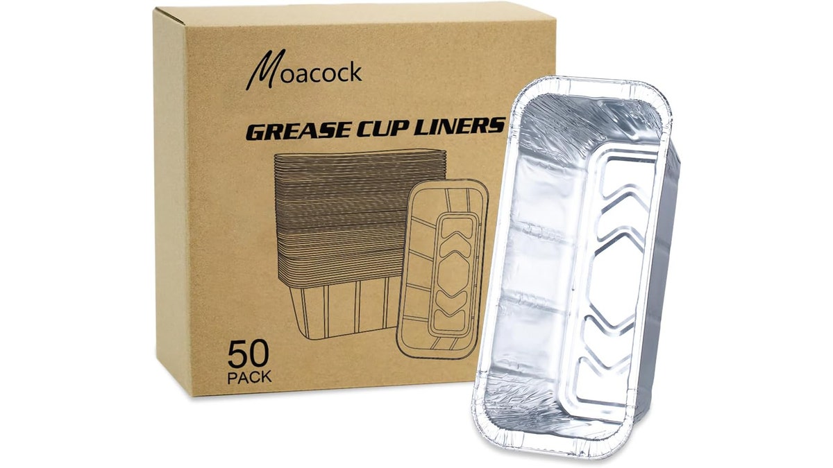 These drip pans fit a variety of portable grills.