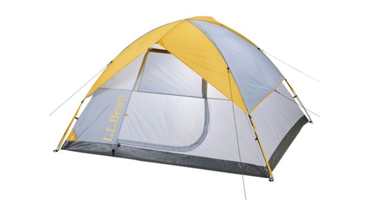 Stay dry and comfortable in this four-person tent.