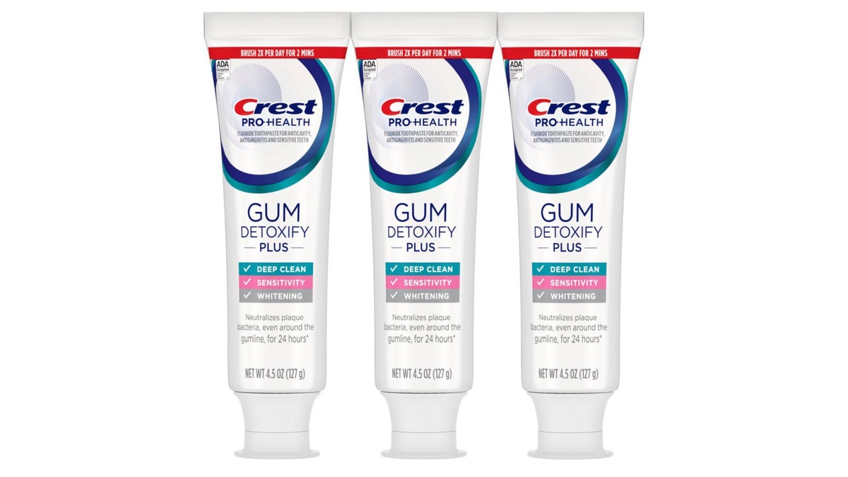 Whiten your teeth while improving your gum health. 