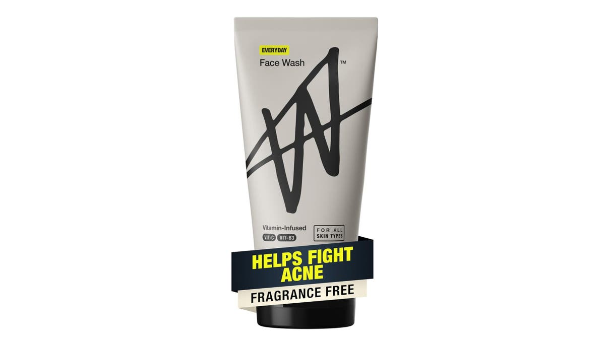 A fragrance-free face wash with vitamins included. 