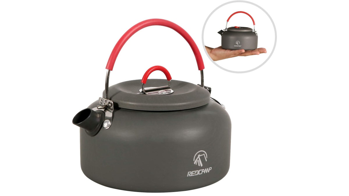 This tea kettle is durable and has an easy-to-grab handle.