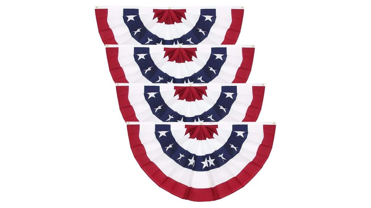 Flag bunting makes the perfect addition to any Fourth of July party.