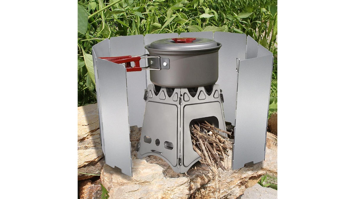 Keep your camping stove going even on windy days.