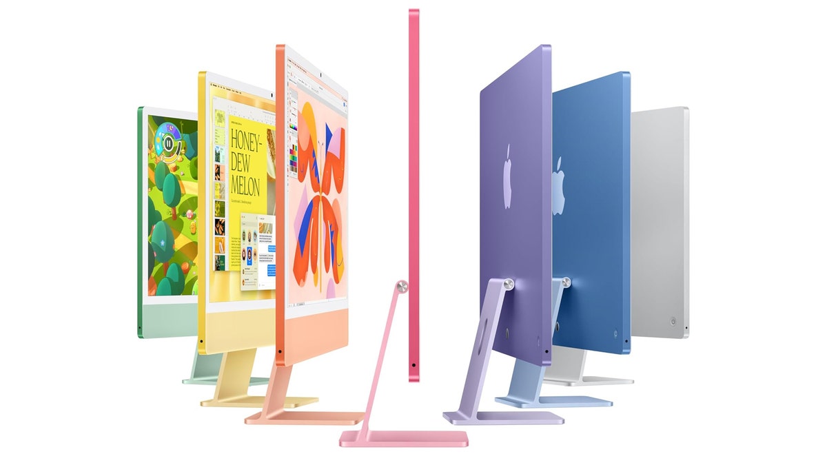 A thin desktop with a bright, clear screen.