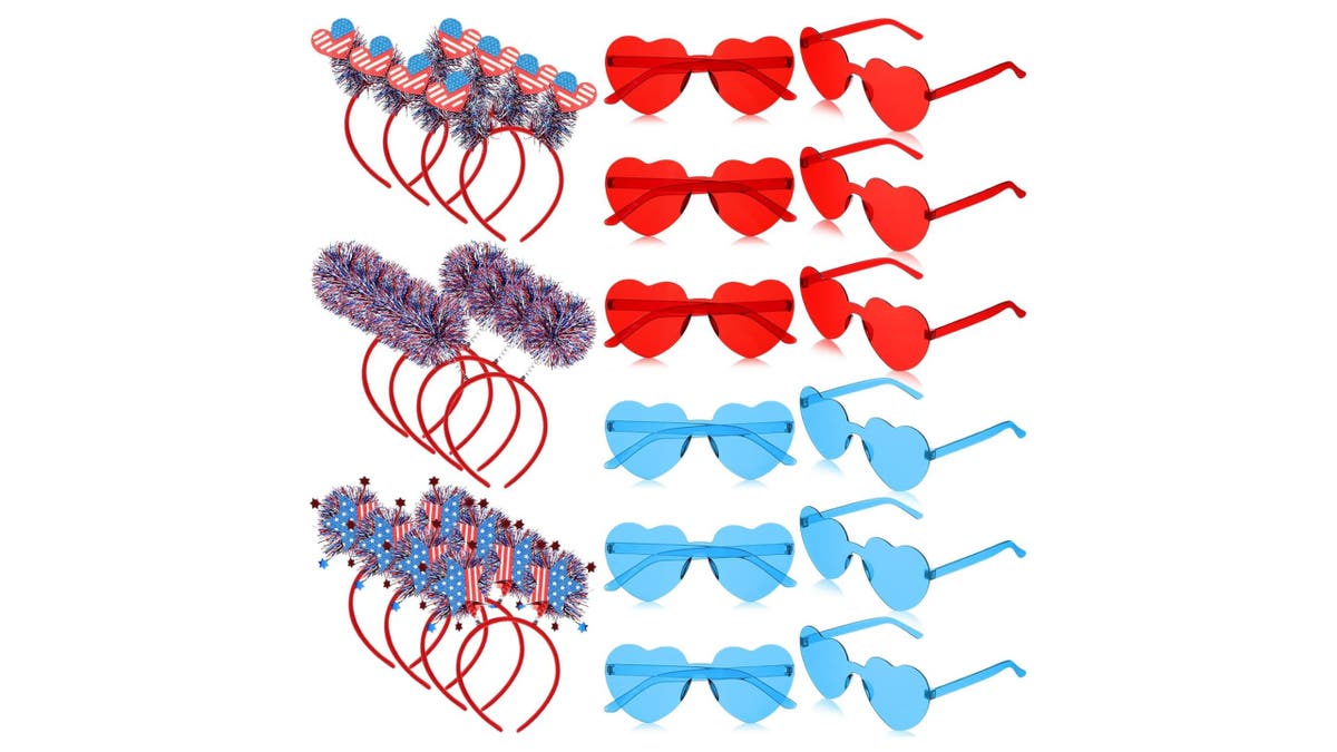 Pass these fun glasses and headbands out to all the kids at your Fourth of July party. 