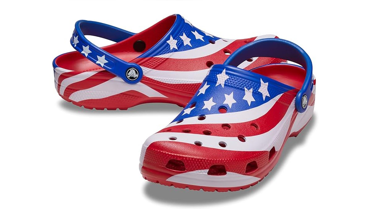 American flag Crocs are an easy way to demonstrate how much you love America.