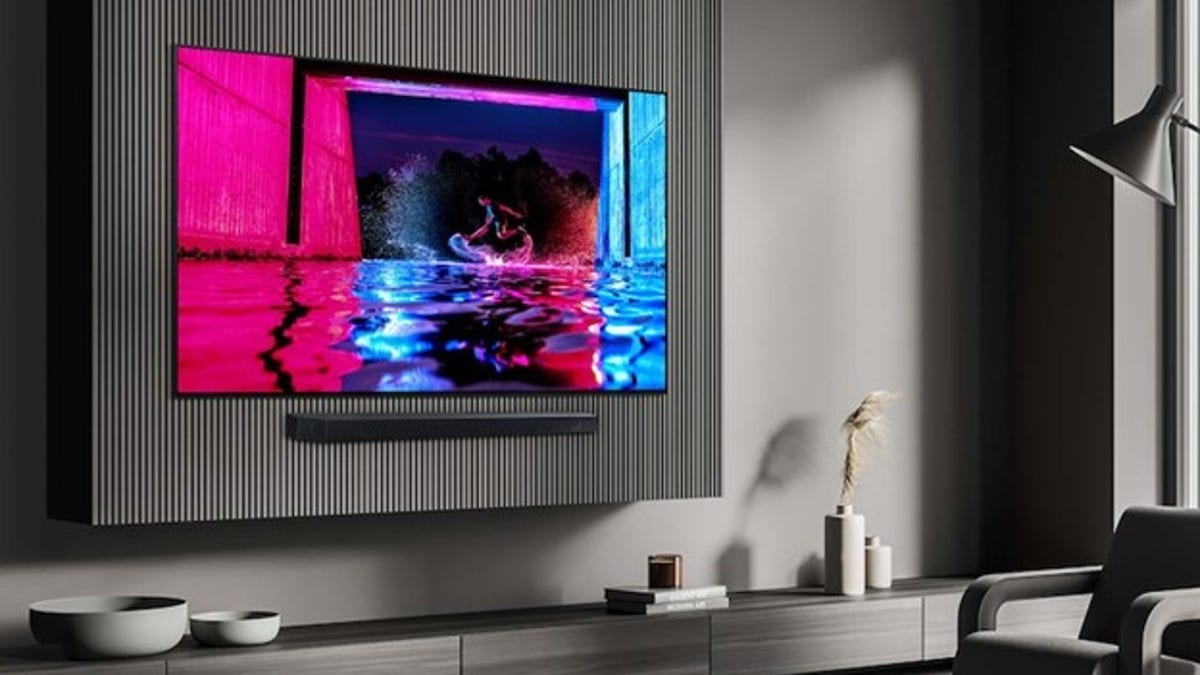 This AI-powered TV provides superb sound and visuals. 