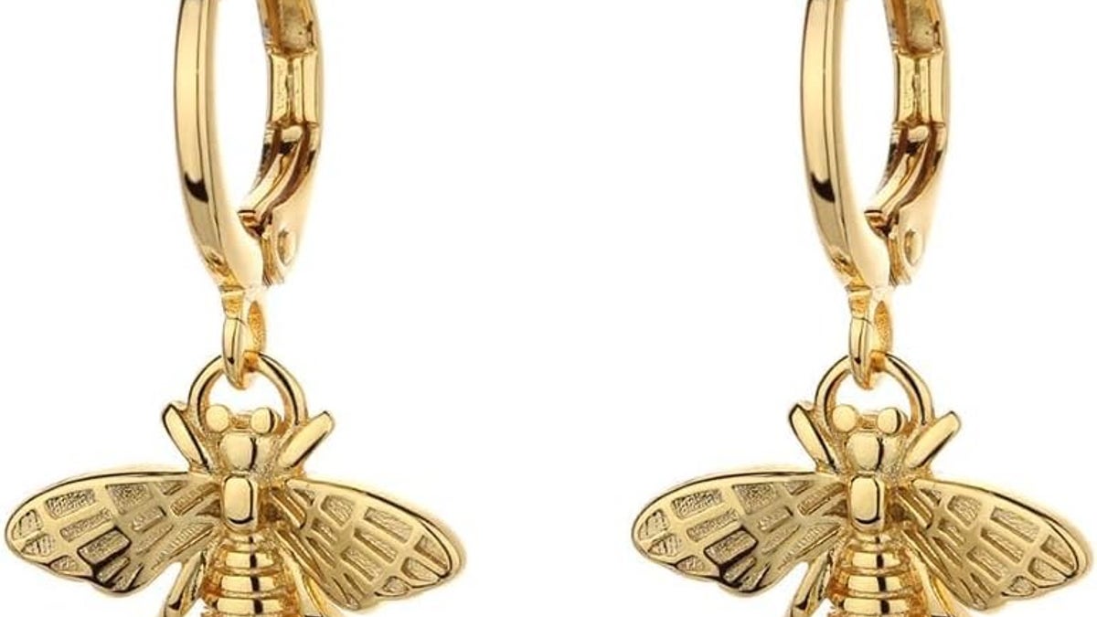 These bee huggie earrings add a playful twist to any jewelry collection.