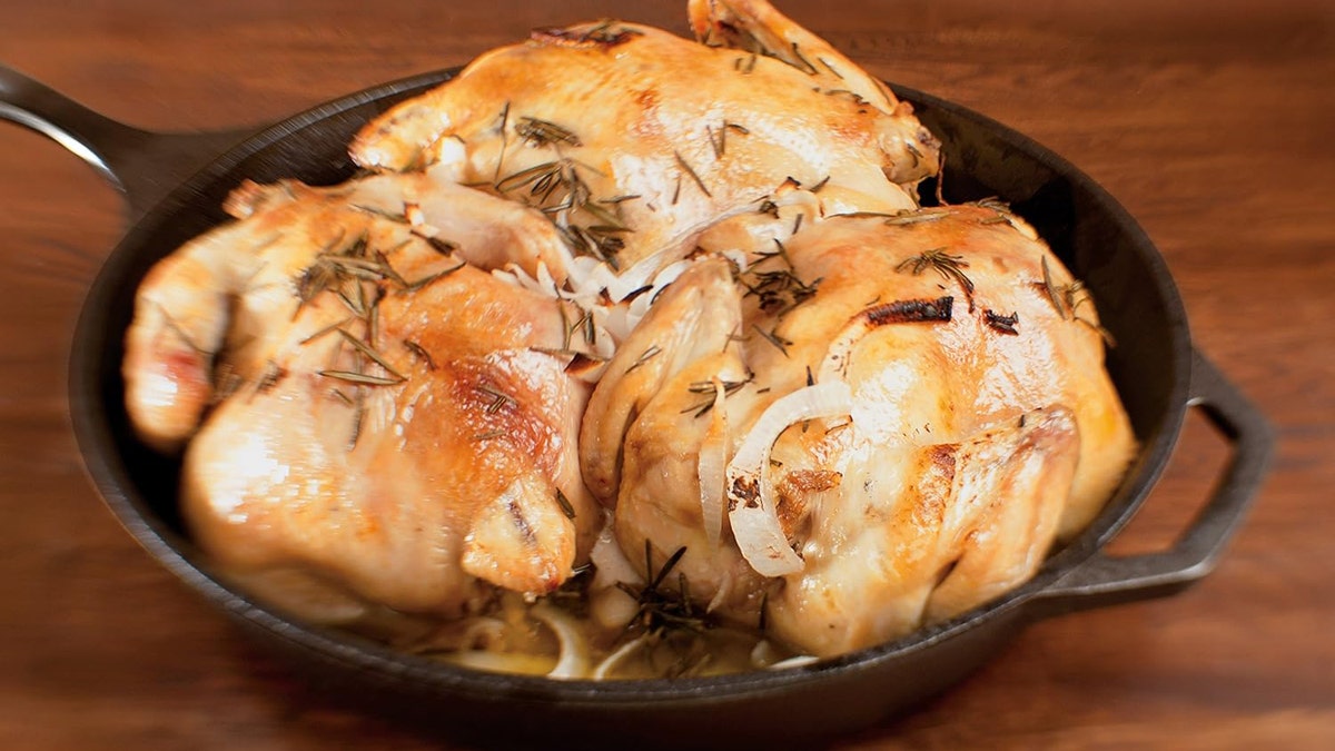 Your dad will want to cook everything in this cast iron pan.