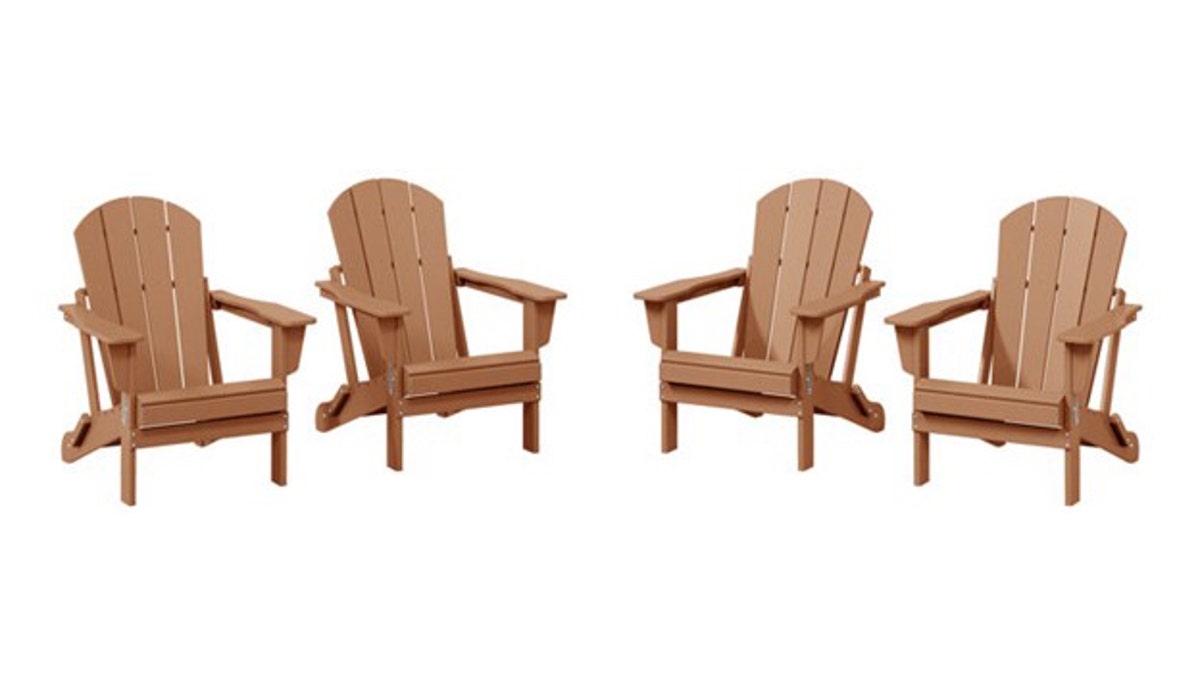 Easily fold up these chairs when the season is over. 