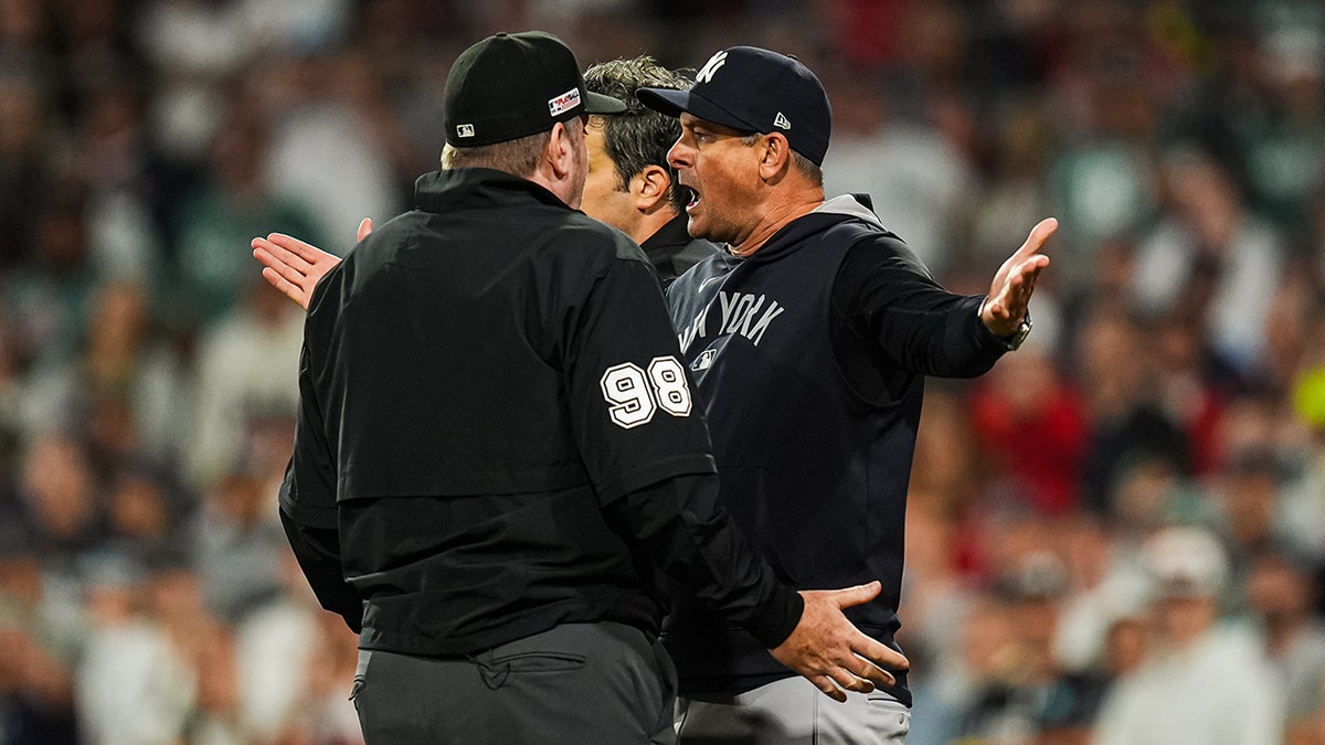 Aaron Boone argues