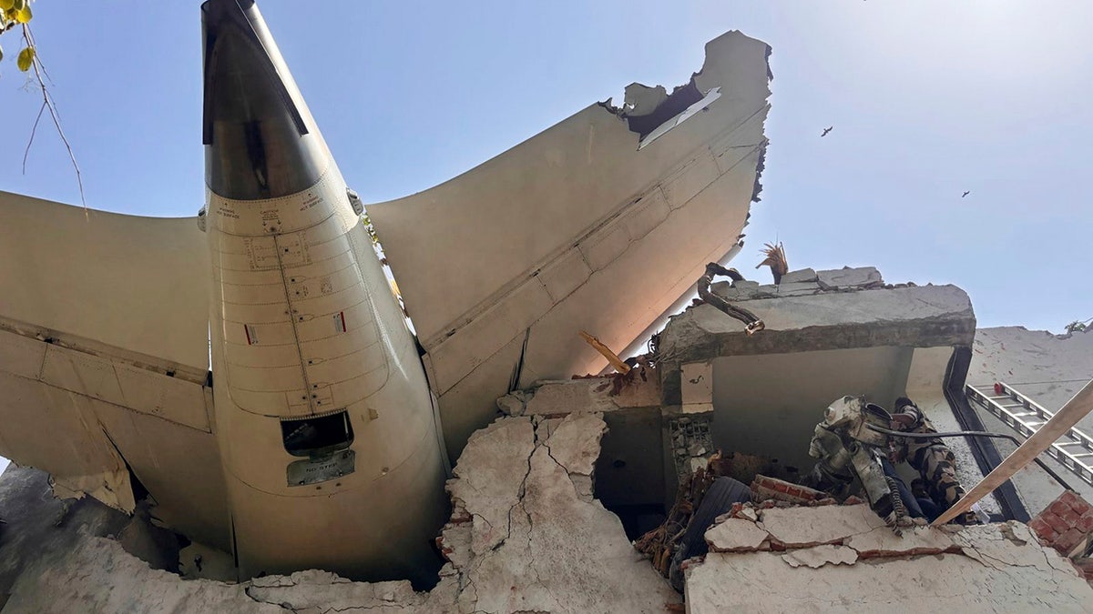 Air India plane crash debris
