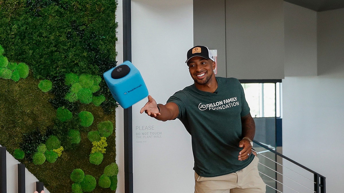 AJ Dillon at charity event