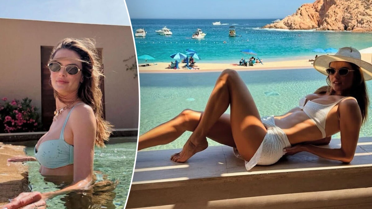 Alessandra Ambrosio poses in bikini photos