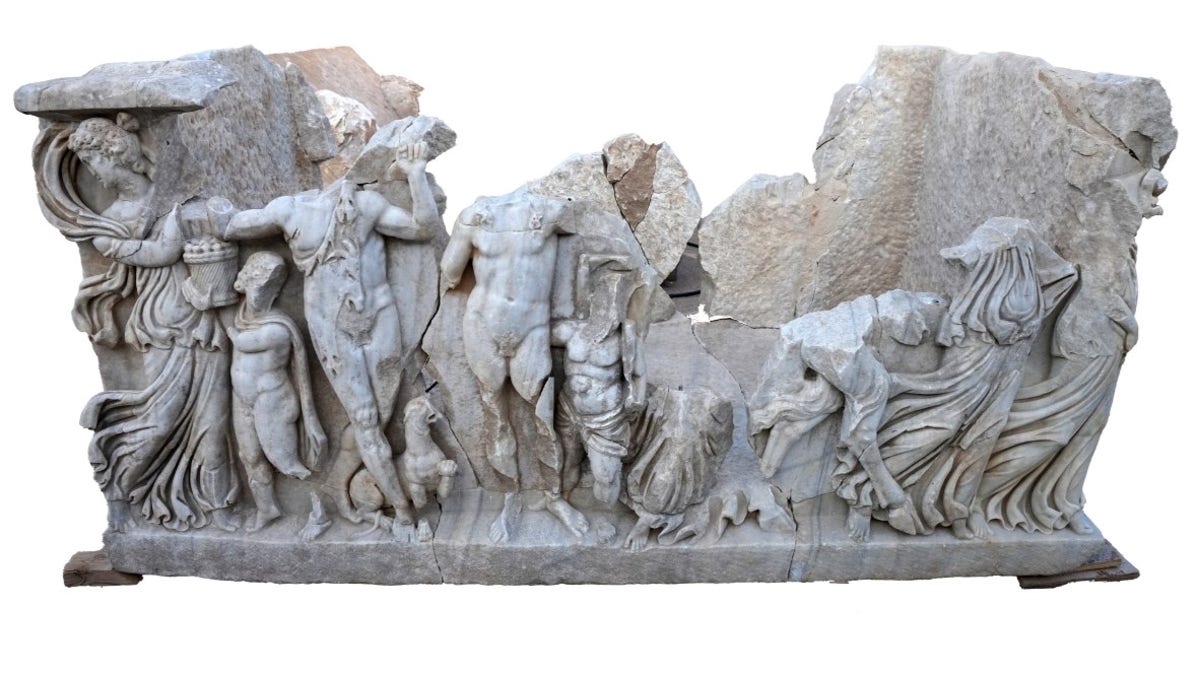 Partially-broken sarcophagus image