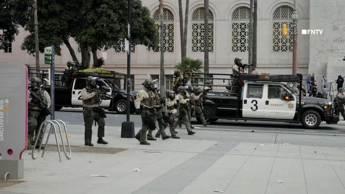 police move to disperse anti-ICE protesters in Los Angeles