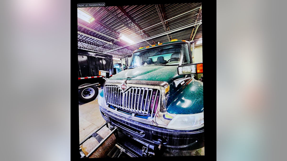 The Canton DPW snowplow nicknamed "Frankentruck"
