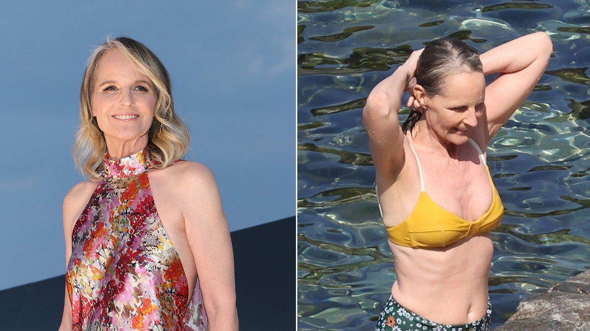 Helen Hunt wears bikini, walks red carpet