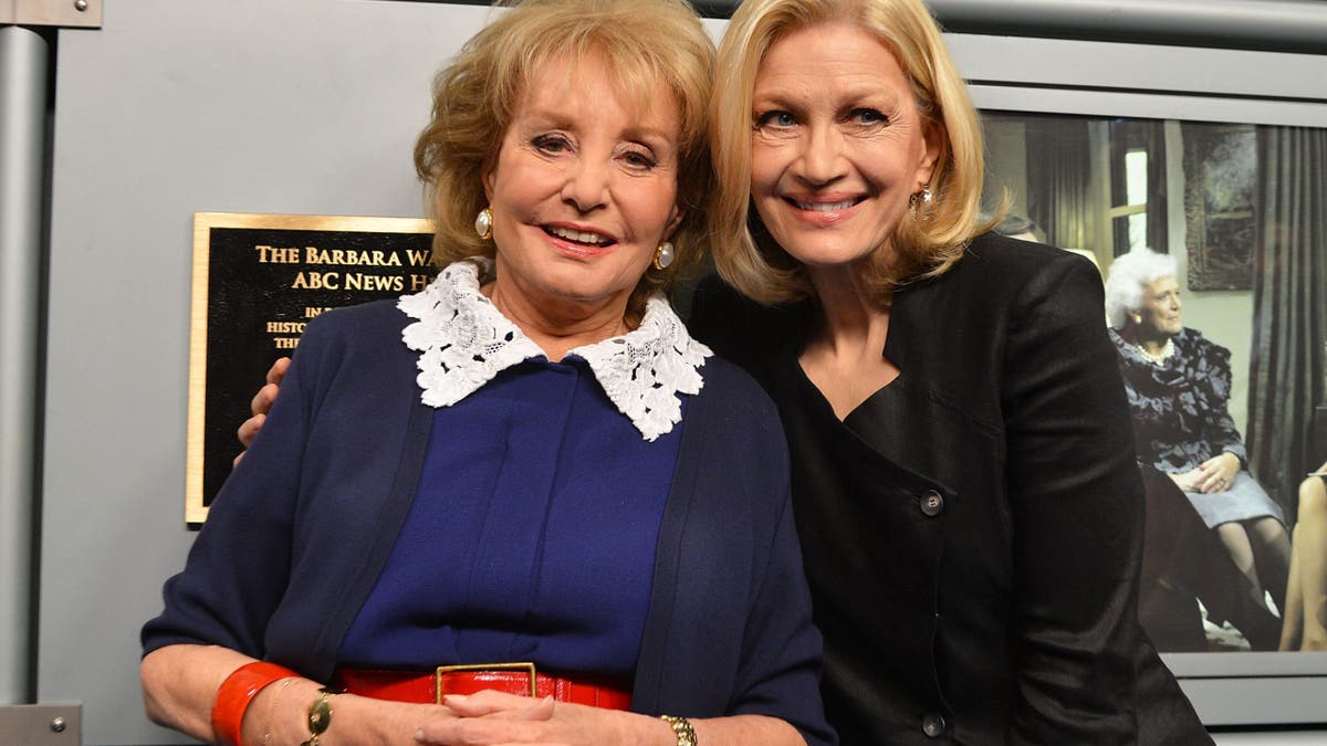 Barbara Walters with Diane Sawyer