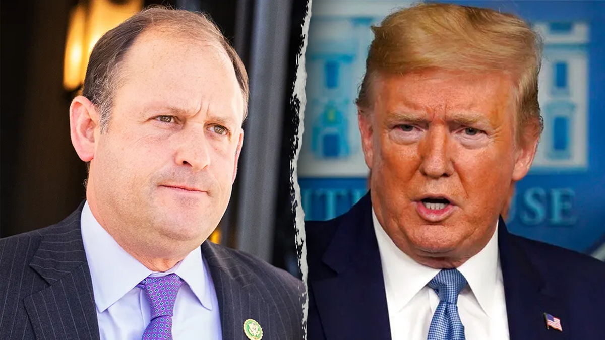 Rep. Andy Barr, R-Ky., and President Donald Trump.