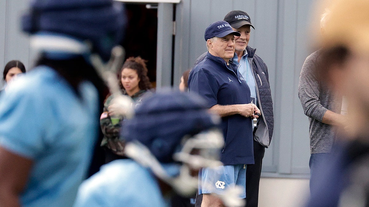 Bill Belichick at UNC practice