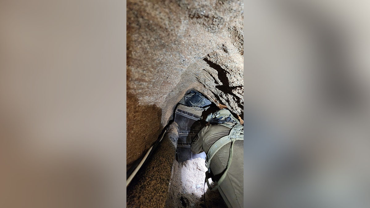 A blocked underground tunnel