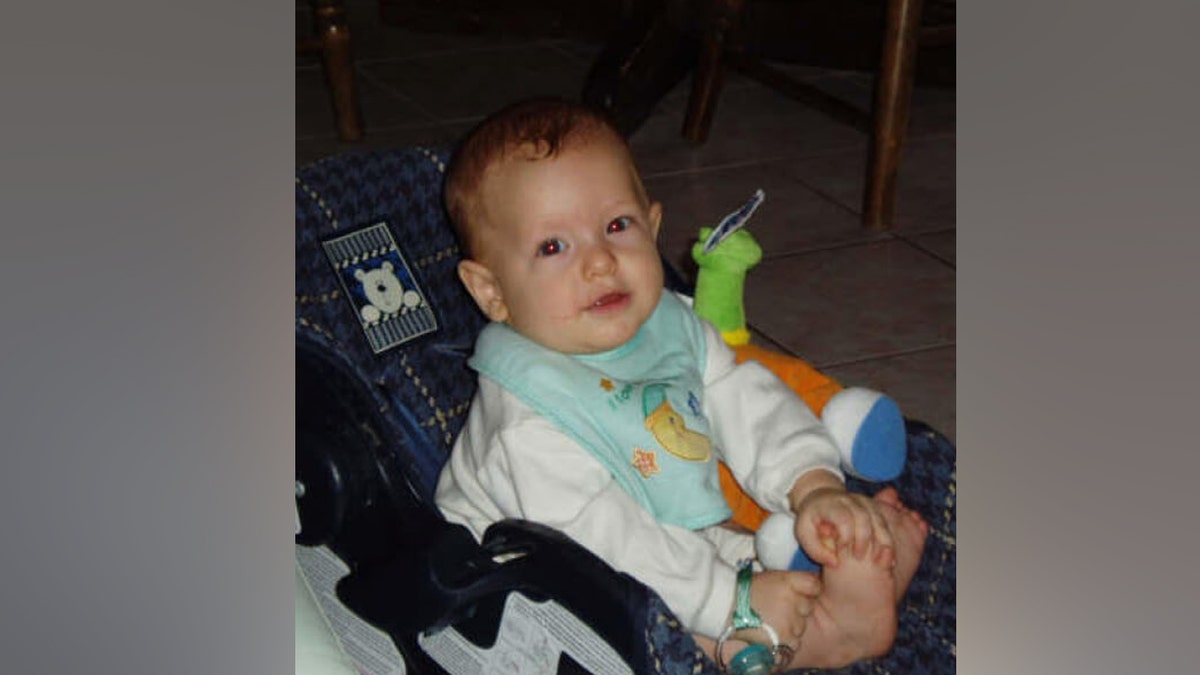Bryce Balfour sitting successful  a carseat