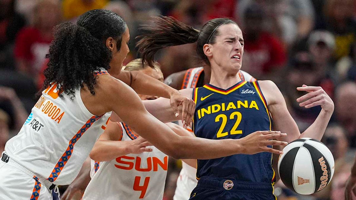 Caitlin Clark fouled