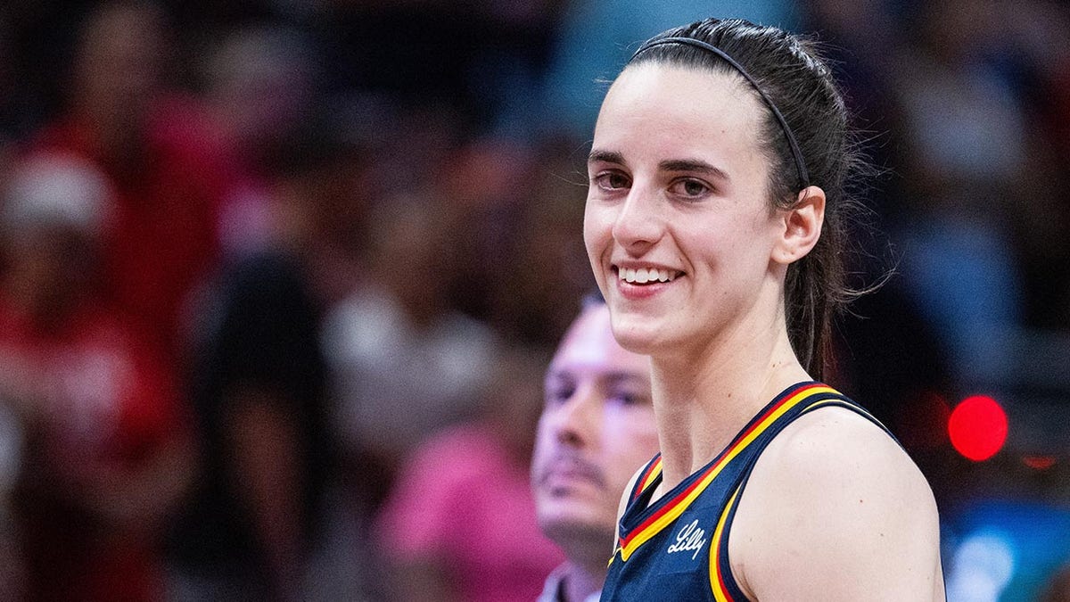 Caitlin Clark smiles