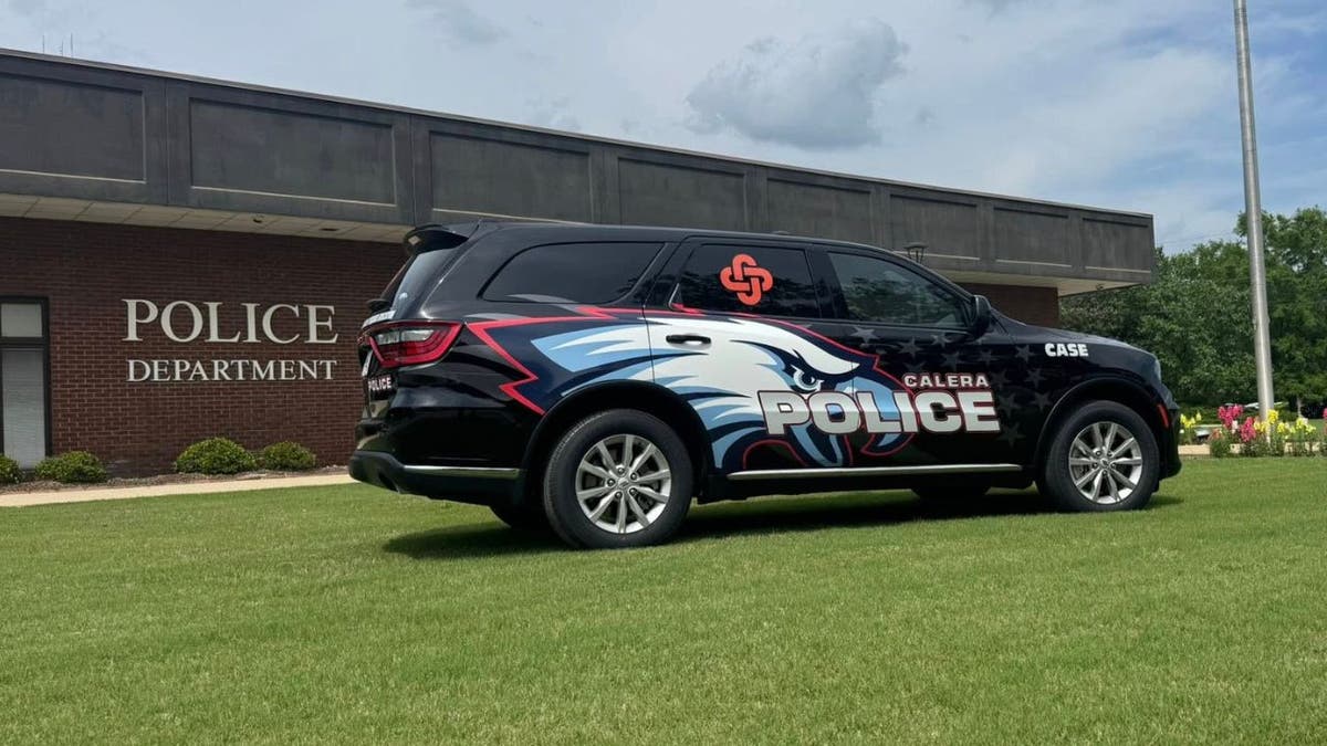 Calera police department vehicle outside the department