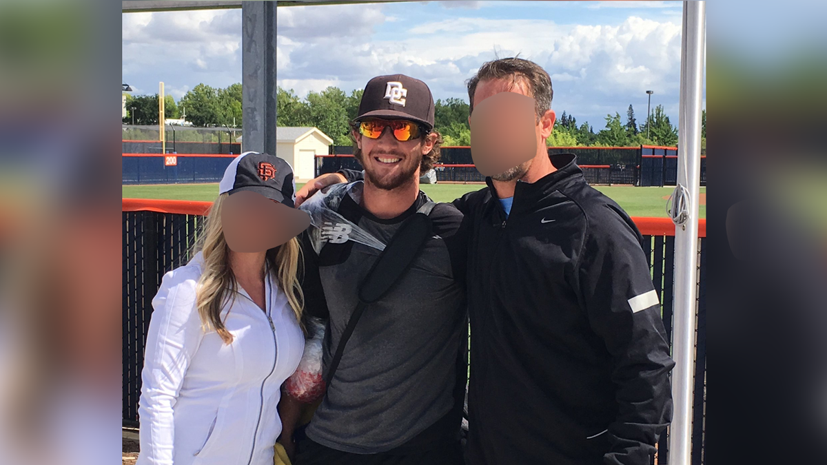 Calvin Riley with parents
