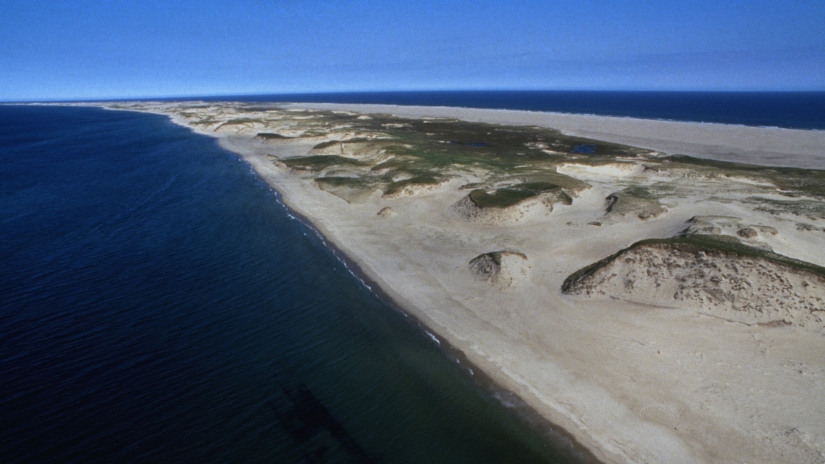 Aerial view of Sable Island