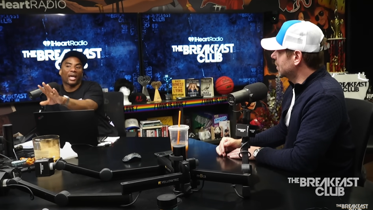 Radio host Charlamagne speaks to Swalwell