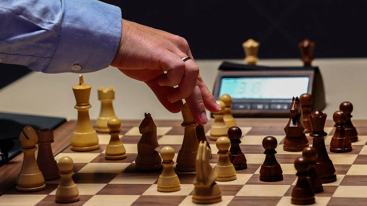 Chess board in April 2025
