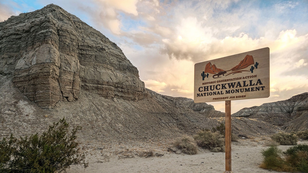 Chuckwalla National Monument sign
