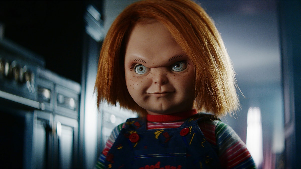 Chucky looking angry