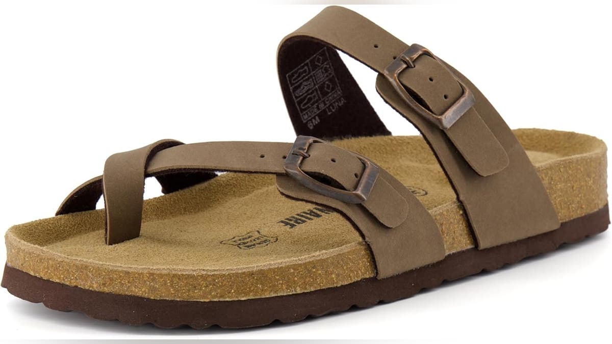 Buy this comfortable cork footbed sandal for summer.