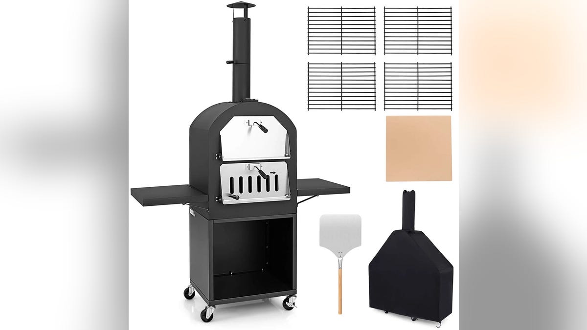 Create pizzas and more with this oven.