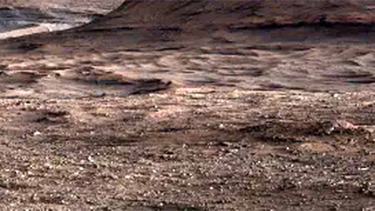 Bidikan pola boxwork Mars dari Curiosity Rover