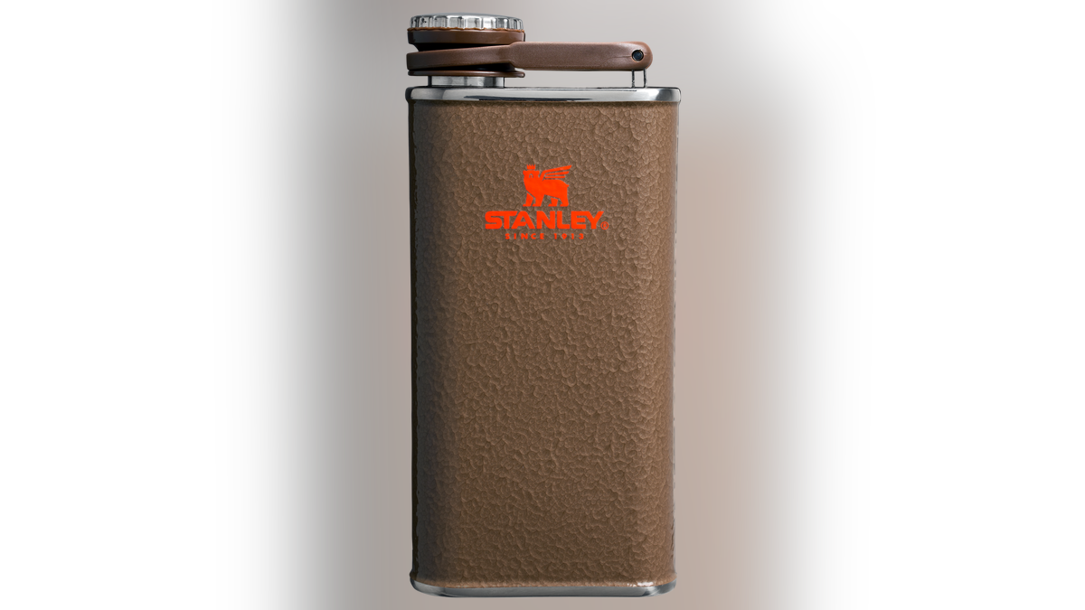 This flask comes successful  Post Malone's caller   Stanley color. 