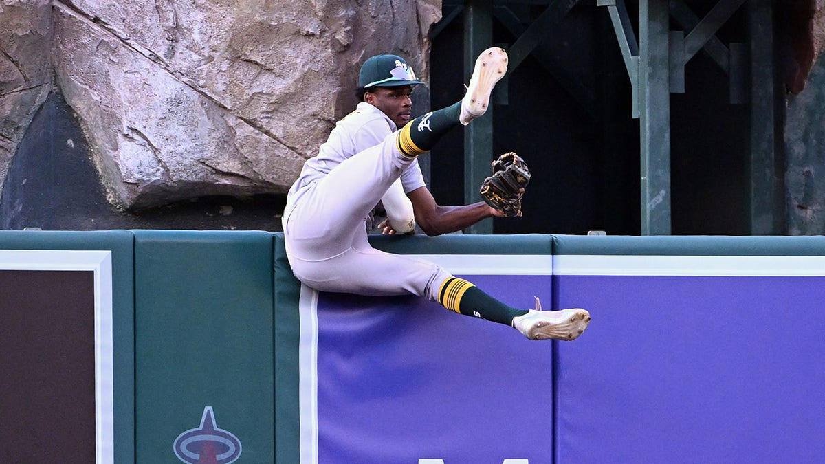 Denzel Clarke robs home run