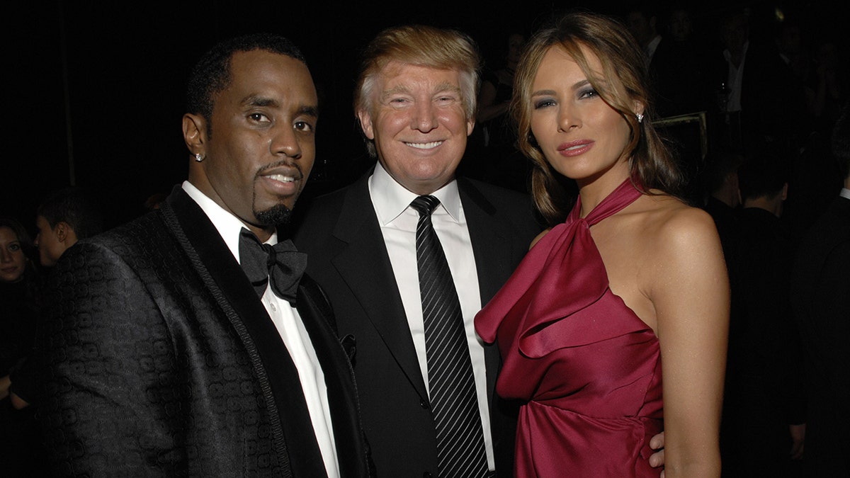 Sean Diddy Combs, Donald Trump and Melania Trump dress up for benefit.