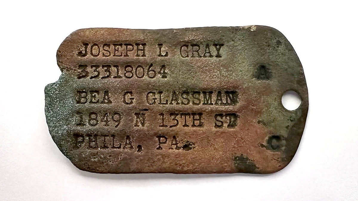 Joseph L Gray. Photo released June 10 2025. The dog tag of a fallen World War Two soldier has been returned to his family 80 years after his death. Joseph L Gray was one of 31 men who died on April 23 1945 when his plane - a Boeing B-17G Flying Fortress - crashed on North Barrule, a hill in the Isle of Man. The plane was set to take the servicemen to Belfast from their base in Ridgewell, Essex, yet it never reached its destination - the crash is the deadliest aviation incident in the history of the island. In 2010, around 65 years later, Gray's dog tags were unearthed by a local detectorist called James Ireland and handed over to the Manx Aviation and Military Museum who kept them safe.