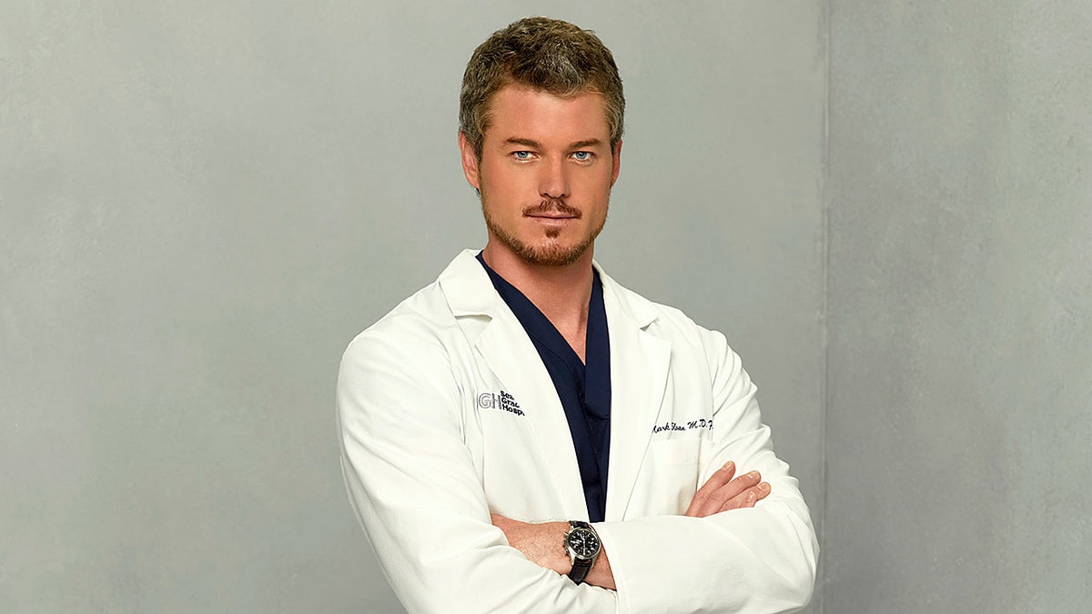 Eric Dane in white doctor's coat in "Grey's Anatomy"