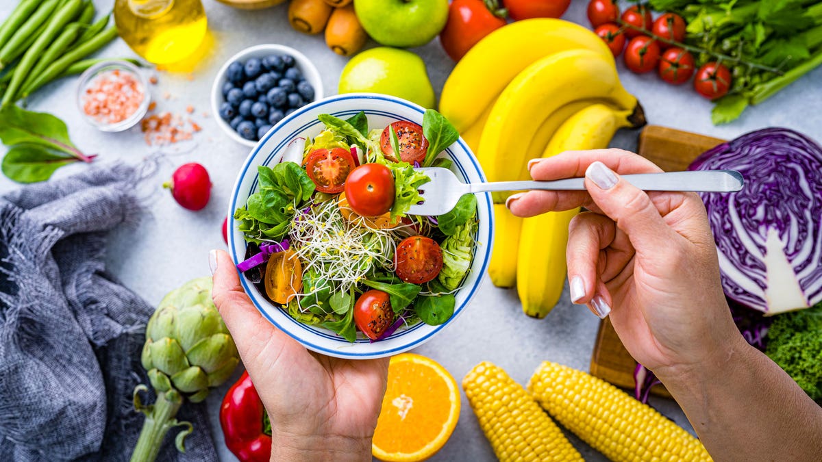 Eating fruits and veggies