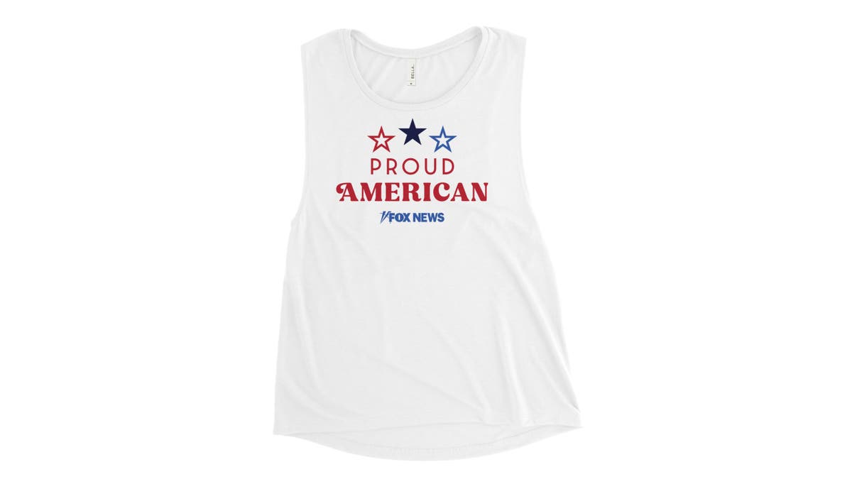 Women looking for the perfect Independence Day attire should look no further than this tank top.