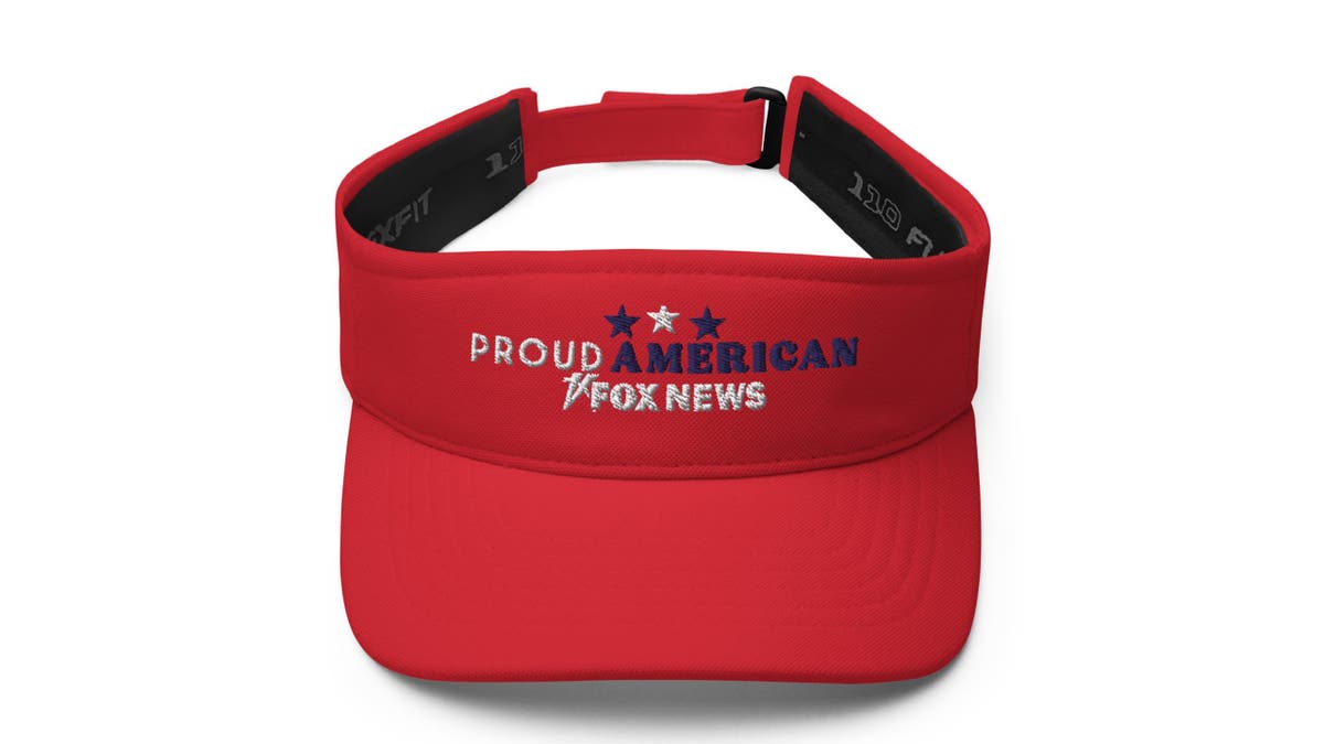 Show off your American pride and stay cool with this visor.