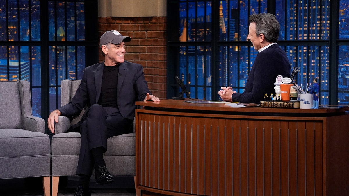 George Clooney and Seth Meyers