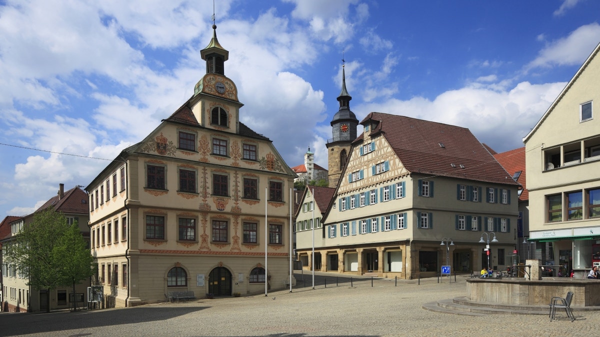 German town buildings