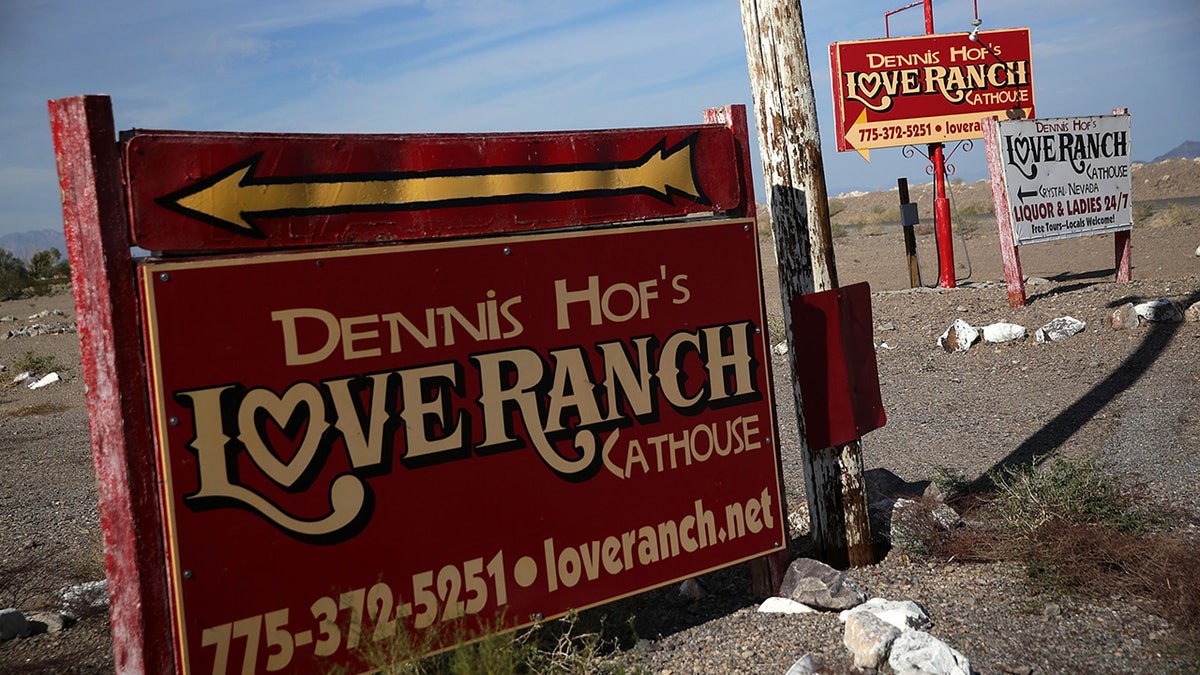 Love Ranch sign.